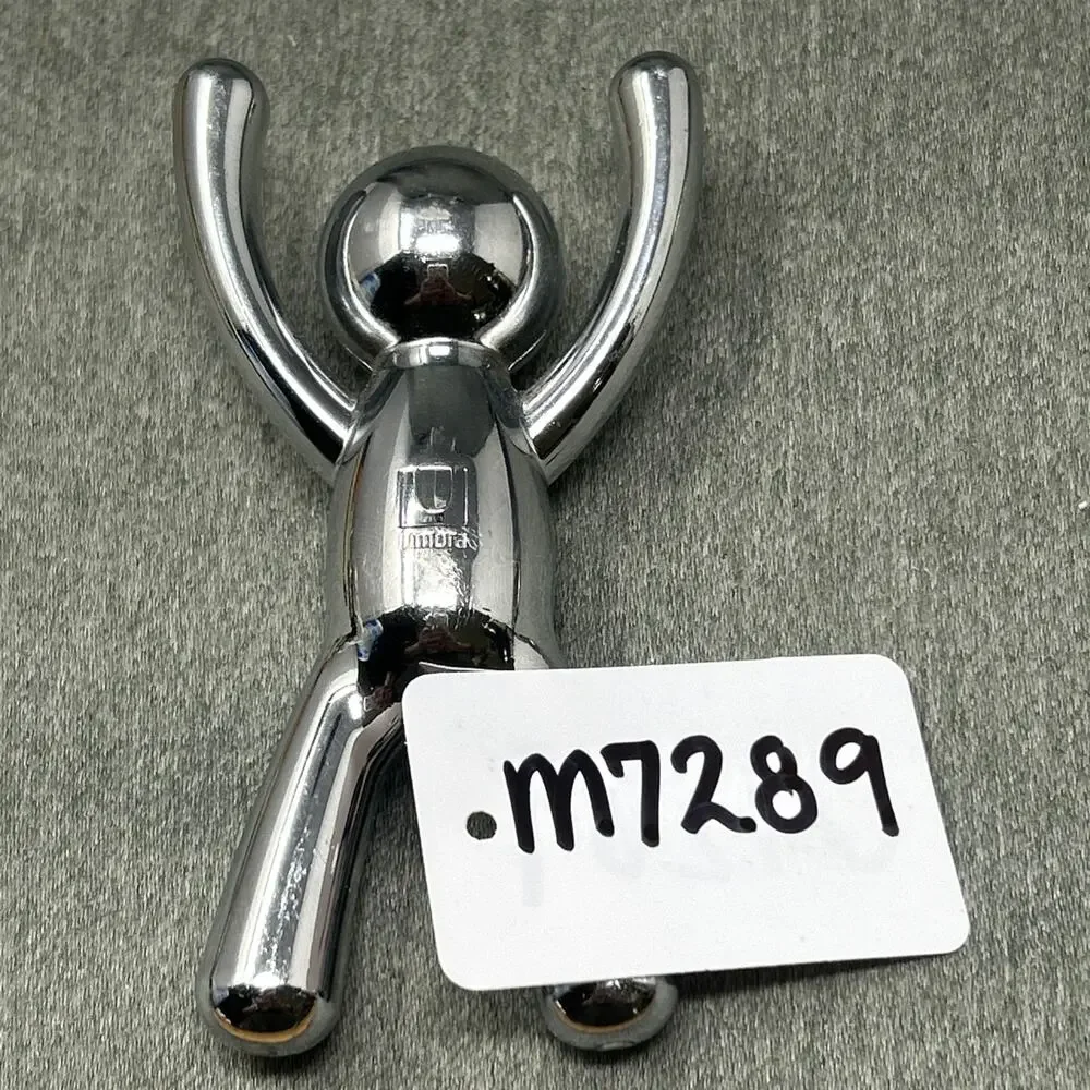 Umbra Buddy Chrome Bottle Opener Heavy Metal Meccha Chameleon Figure Barware